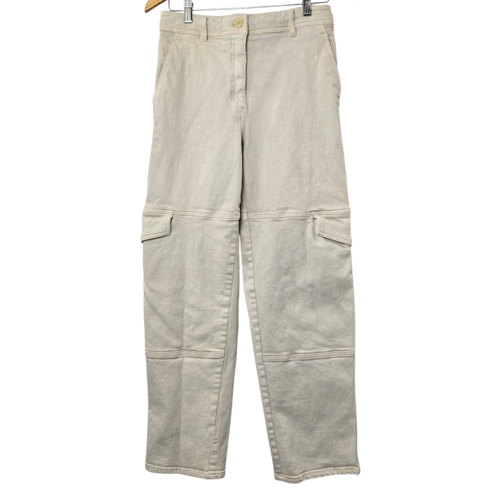 Wilfred Aritzia Beige Cargo Pants Women’s Size 6 Modern Utility Trousers Neutral